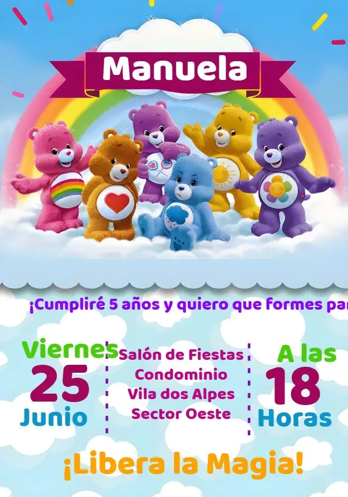 Invitación Osos Cariñosos