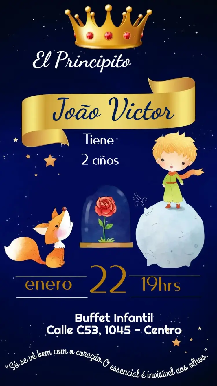 Invitación El Principito