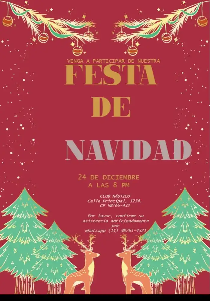 Tarjeta De Navidad Papá Noel