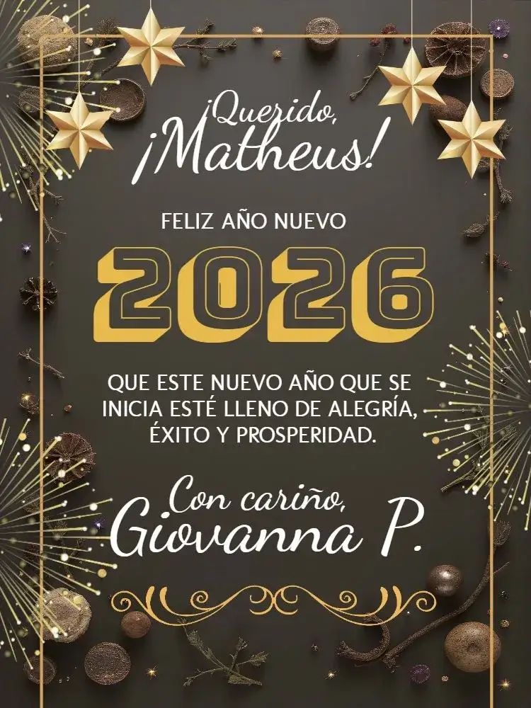 Invitación Tarjeta de Año Nuevo Blanco – tema Fechas Conmemorativas blanco, dorado, moderno, festivo, elegante, estrellado