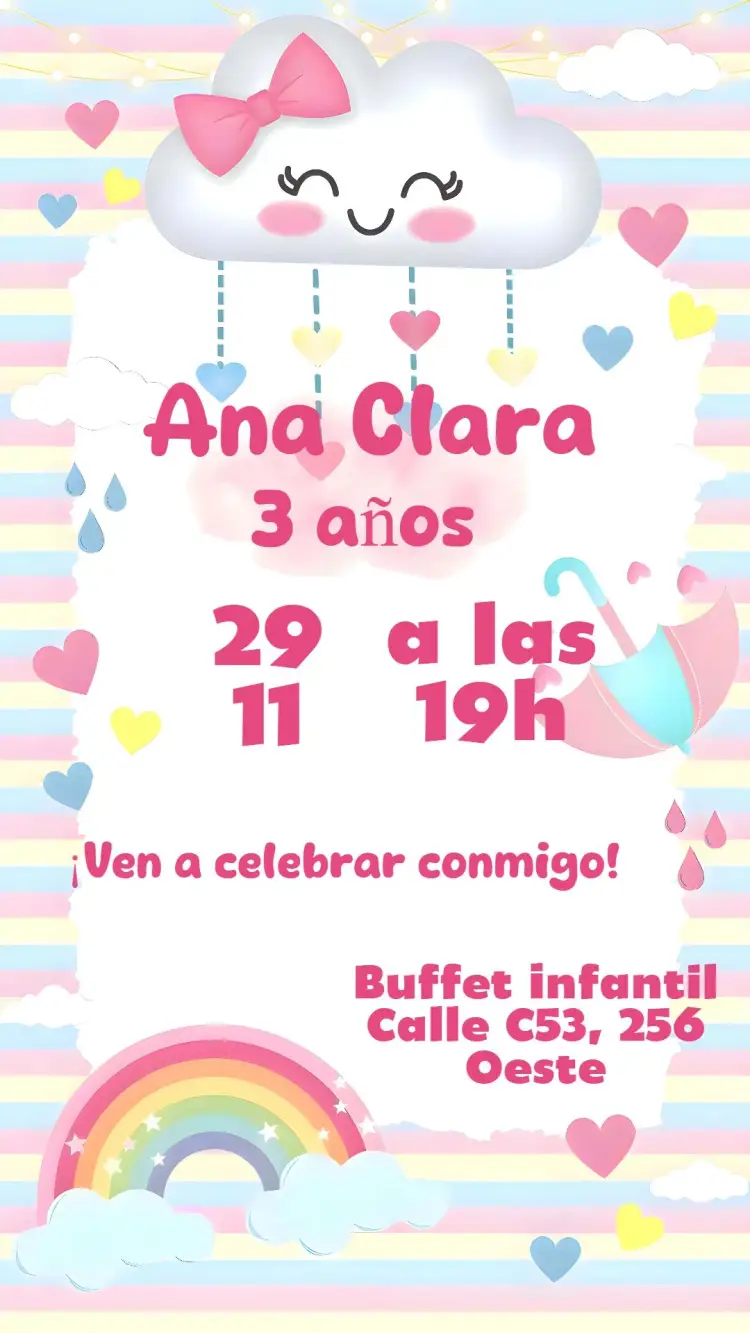 Invitación Lluvia de Amor