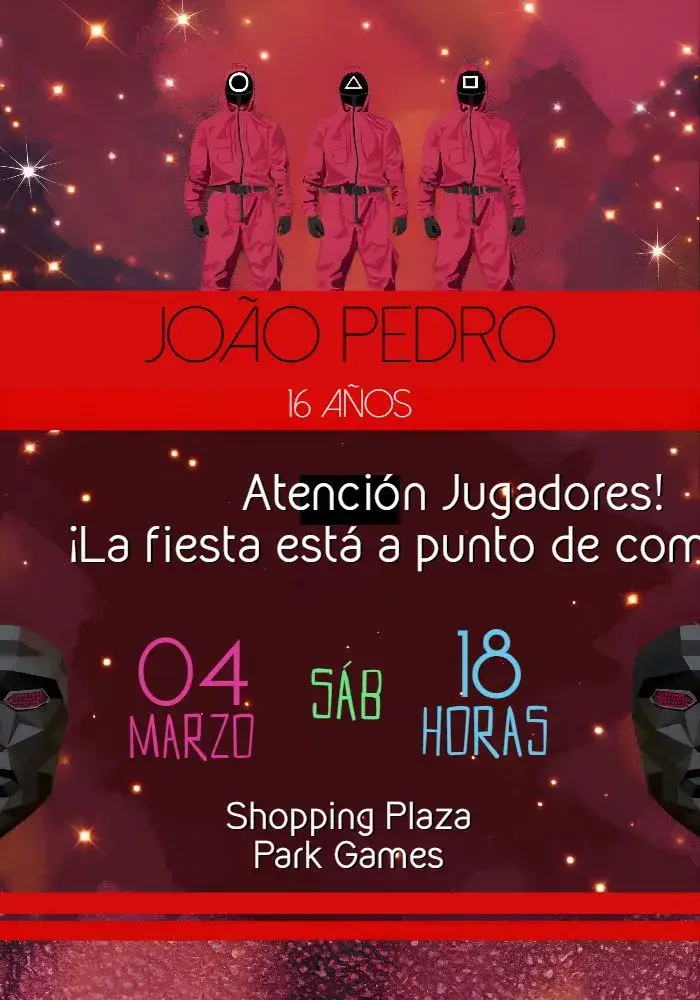 Invitación Round 6 Fiesta