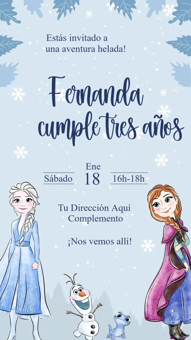 Invitación Congelado