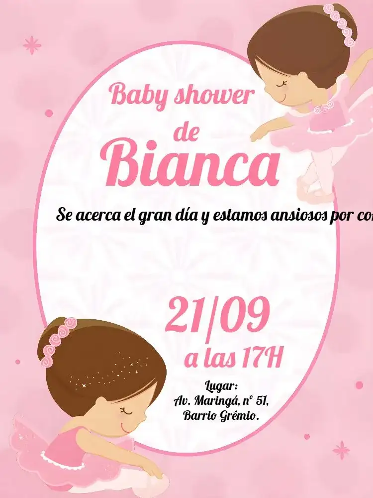 Baby Shower Bailarina Ballet