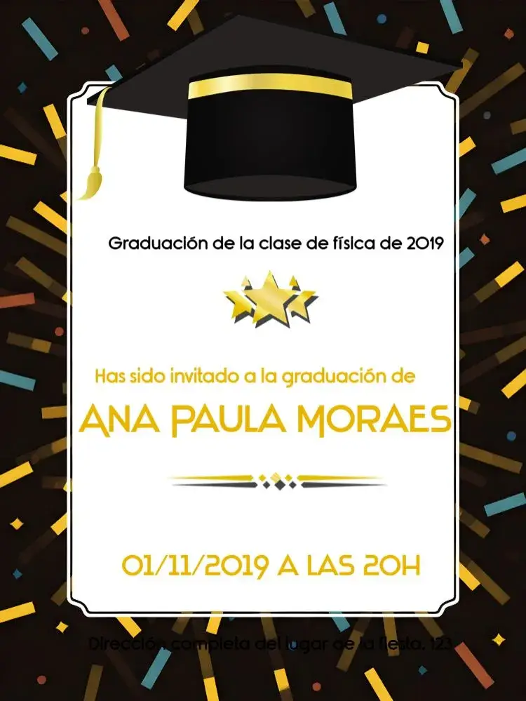 Invitación Graduación