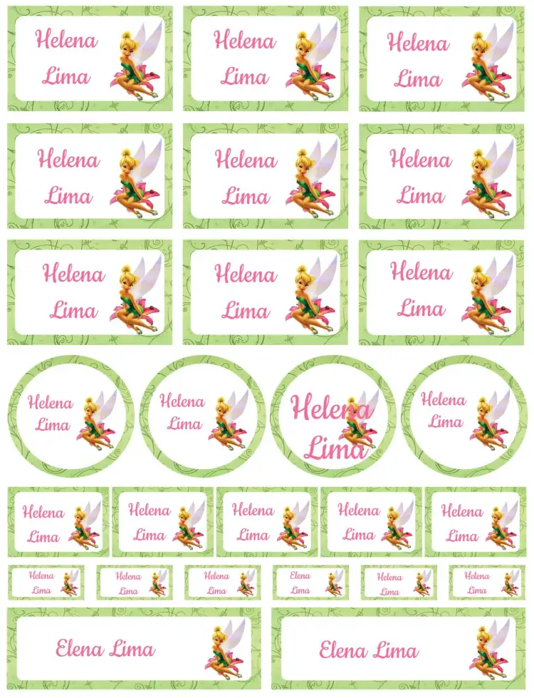 Invitación Campanilla – tema Tarjeta fantasía, mágico, colorido, infantil, tropical