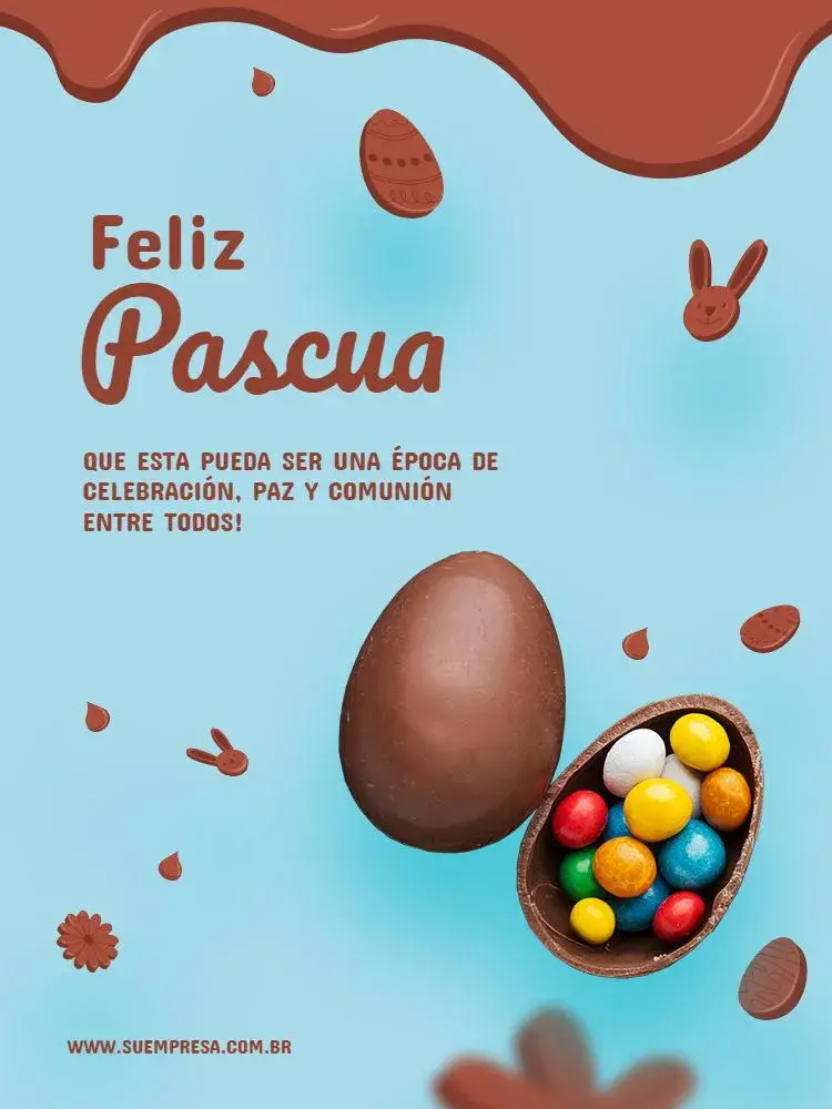 Invitación Tarjeta Feliz Pascua Vacaciones