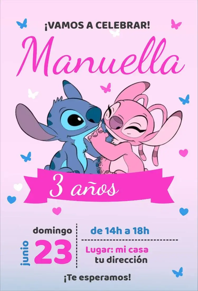 Invitación Stitch