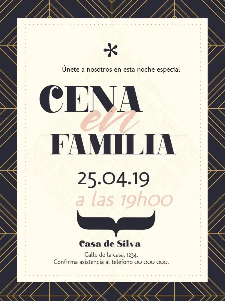 Invitación Cena Whatsapp