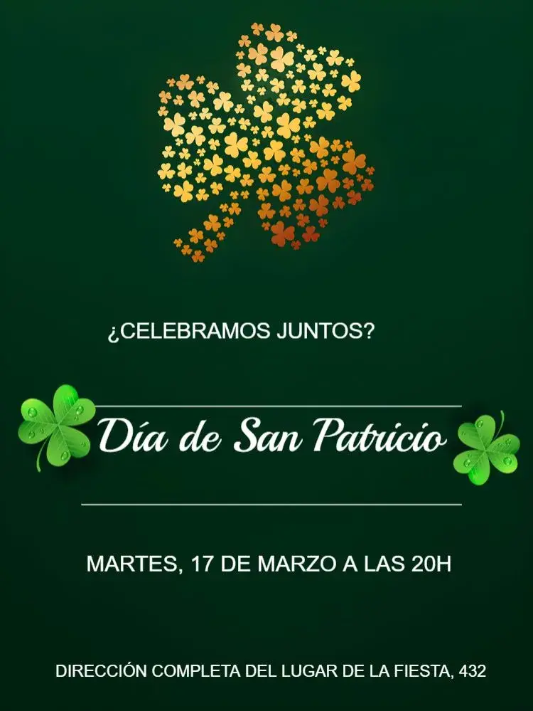 Invitación Día De San Patricio Friends