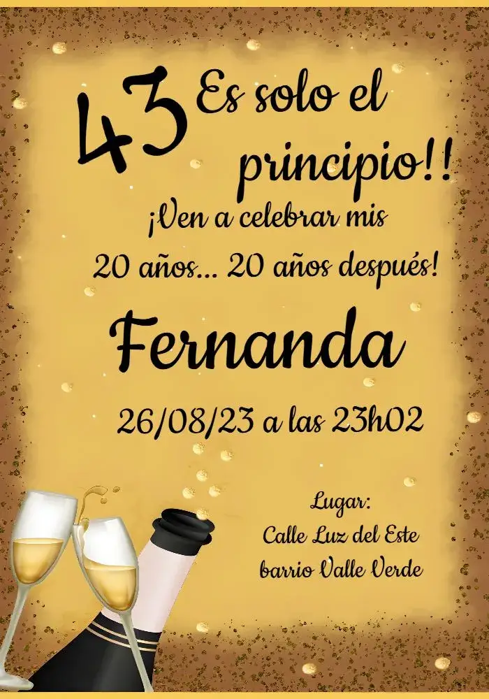 Invitación Drinks Covite