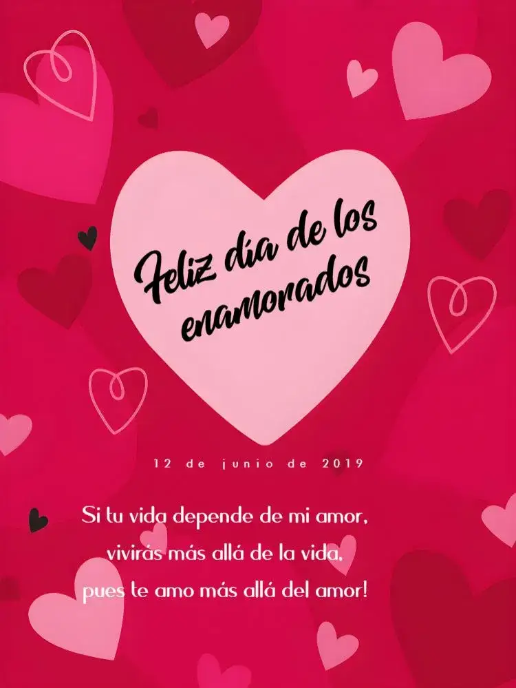 Invitación Publicación Día De Los Enamorados Apasionados – tema Más buscados rojo vibrante, romántico, minimalista, moderno, corazones, estilo contemporáneo