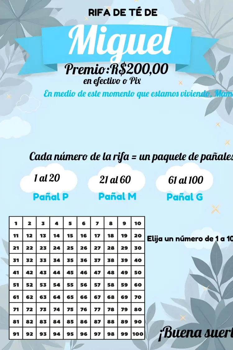 Invitación Banner de Sorteo de Té para Niño