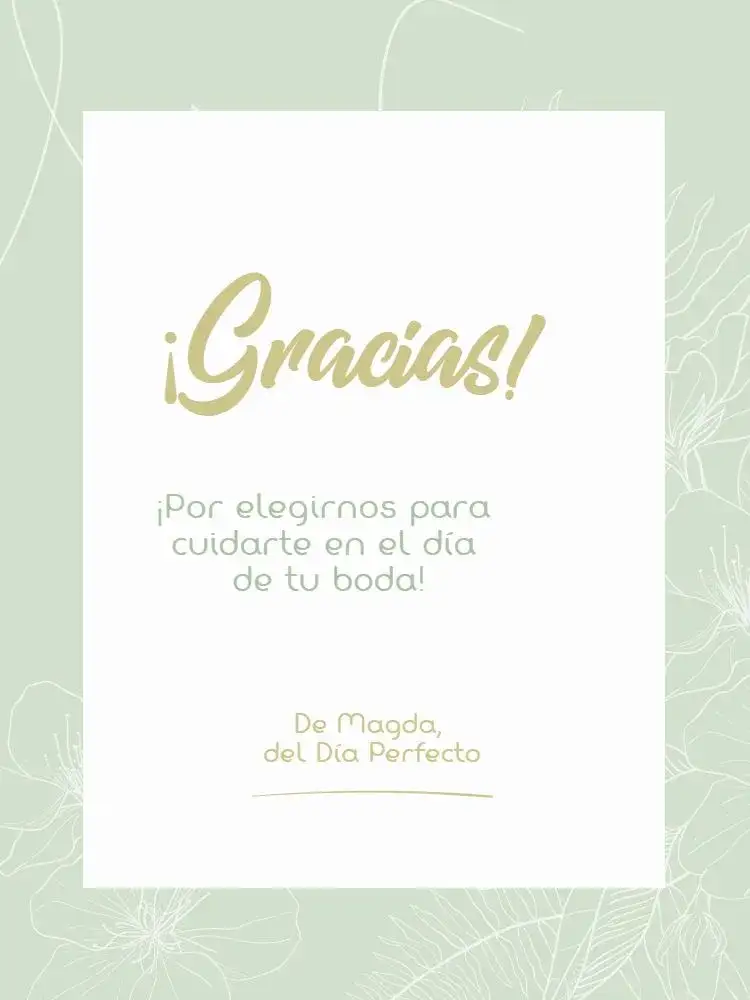 Invitación Tarjeta De Agradecimiento Al Cliente Floral Gratitud – tema Tarjeta floral, delicado, claro, verde, elegante, moderno