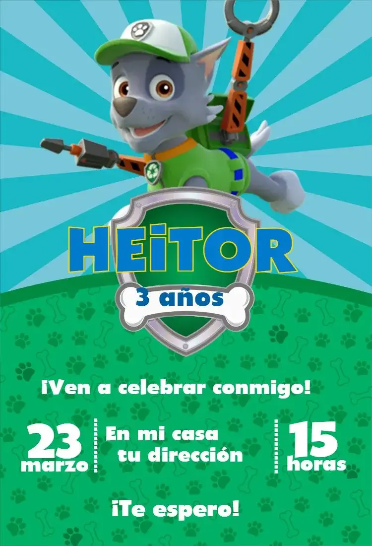 Invitación Patrulla Canina 10