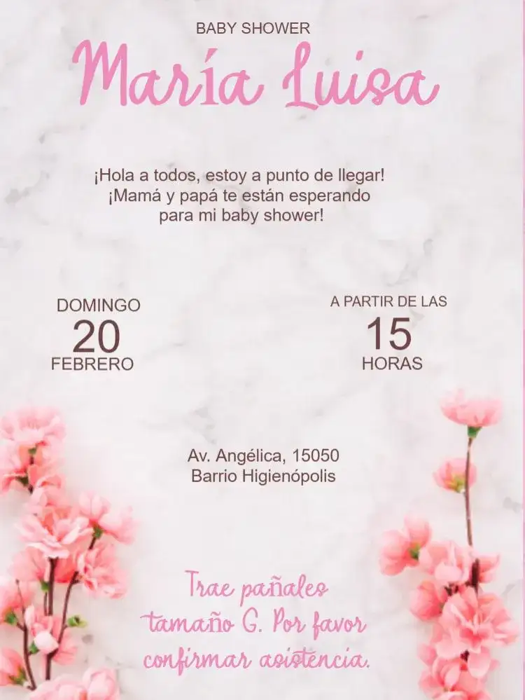 Baby Shower Flores Blancas Lazada