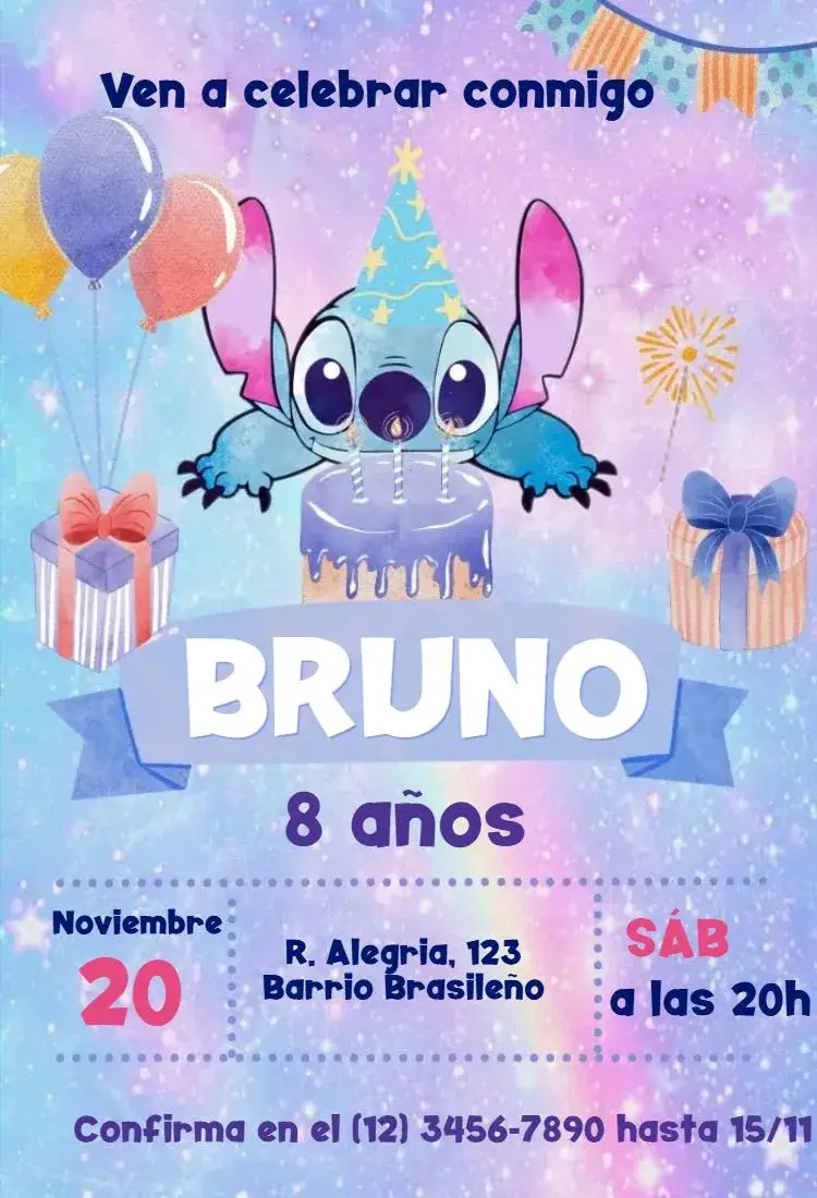 Invitación Stitch