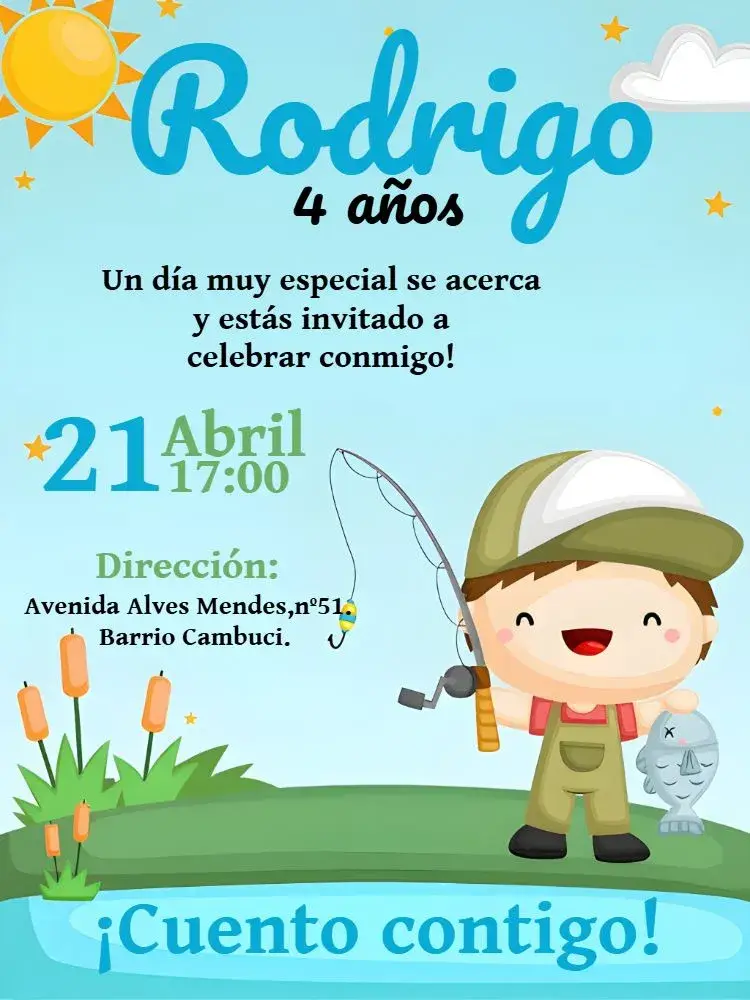 Invitación Pesca de Hombre