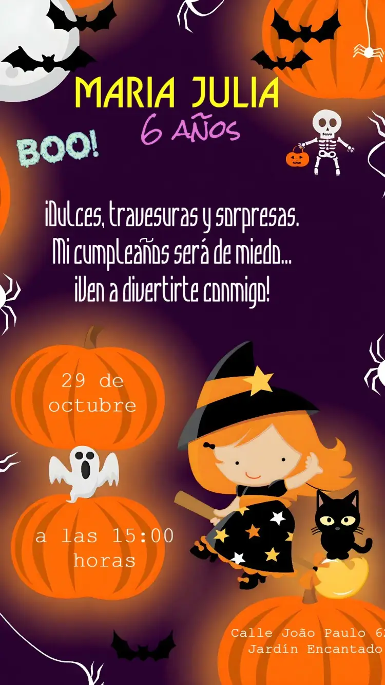 Invitación Halloween Terror