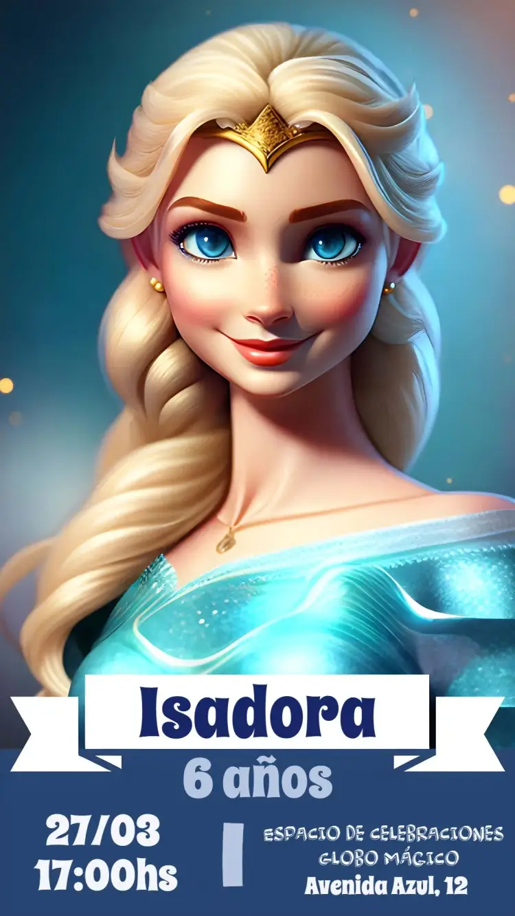 Invitación Frozen San