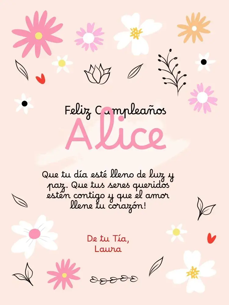 Invitación Tarjeta Con Mensaje De Felicitación/Feliz Rosa Floral Delicado