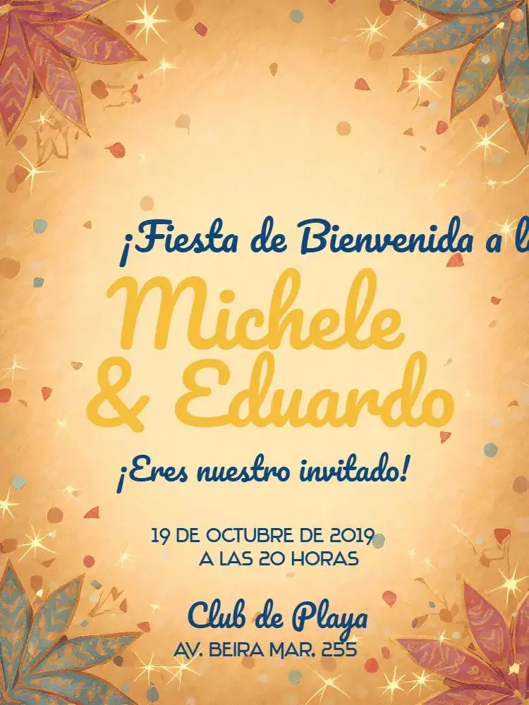 Invitación Té De Casa Nueva Entre Amigas – tema Despedida de Soltera dorado, blanco, elegante, moderno, femenino, romántico