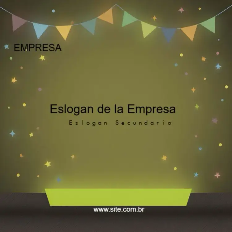 Invitación Publicación Para Empresas Abstracto Verde