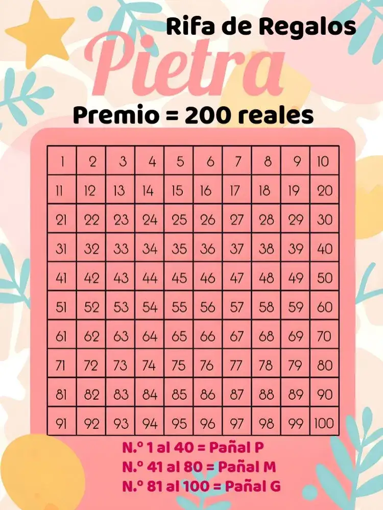Invitación Té Rifa Jirafita Niña – tema Té Rifa floral, rayas, colores pastel, moderno, infantil, divertido