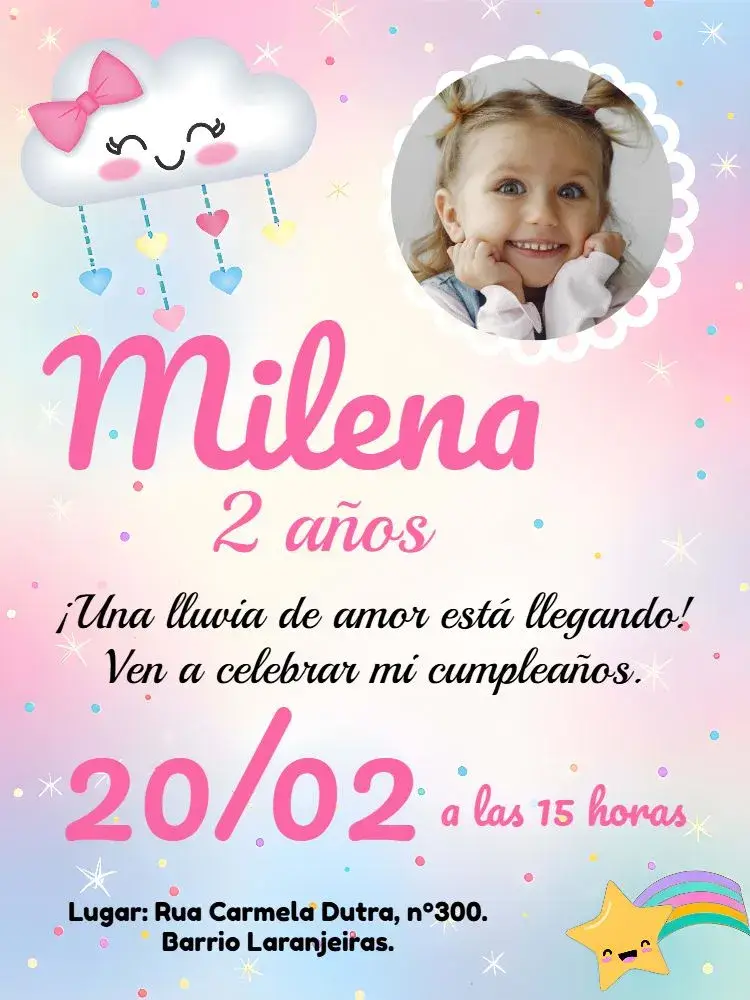 Invitación Lluvia De Amor Foto