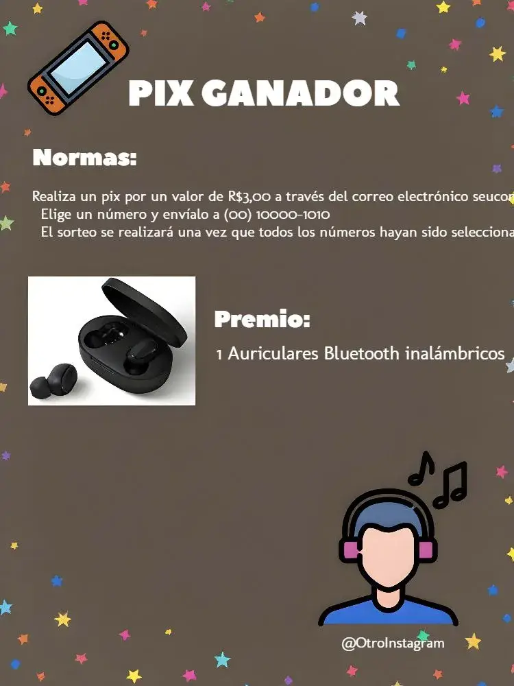 Invitación Pix Premiado Números
