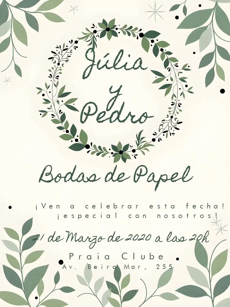 Invitación Bodas De Papel 1