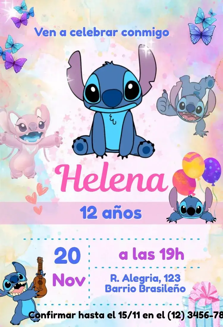 Invitación Stitch