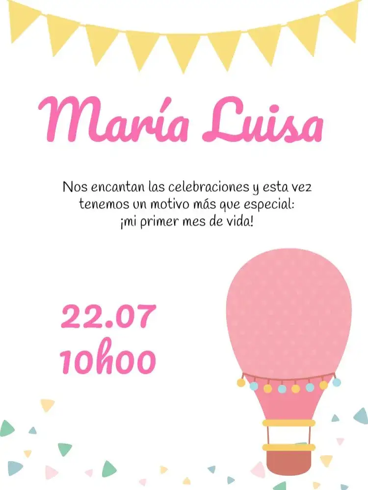 Invitación Bebé Delicado – tema Baby Shower delicado, geométrico, festivo, suave, moderno, colorido