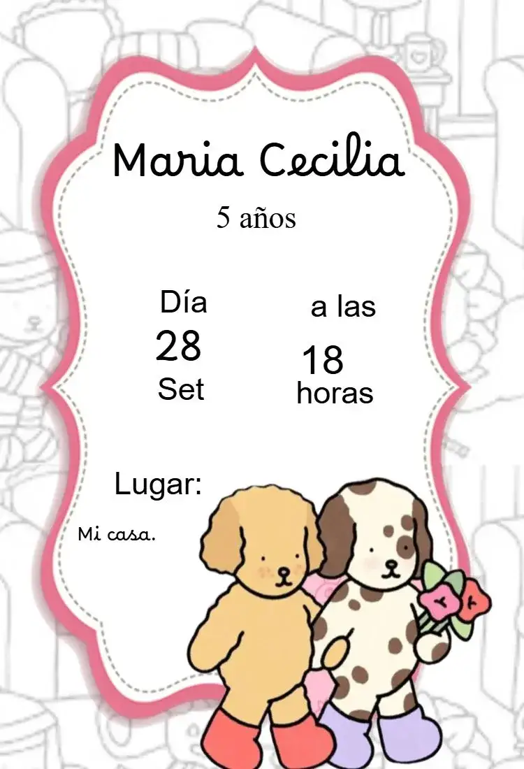 Invitación Invitación Bobbie Goods – tema 15 años colorido, divertido, lúdico, moderno, temático, jovial