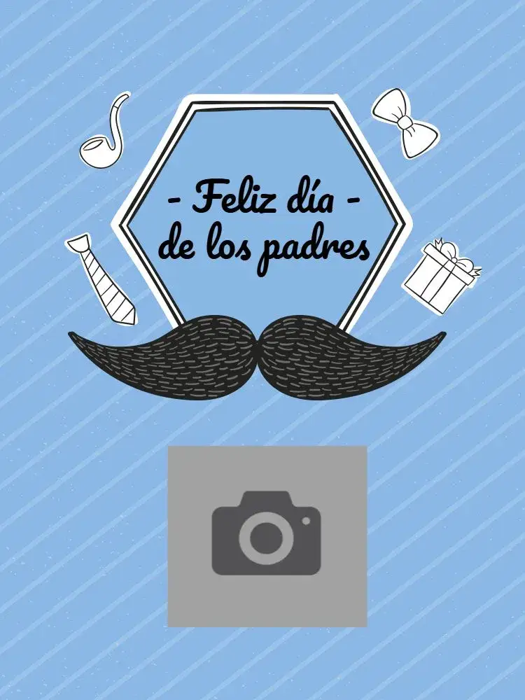 Invitación Tarjeta Día Del Padre Creativa Digital editable y personalizable