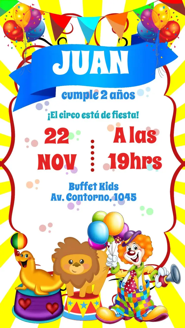 Invitación Circo