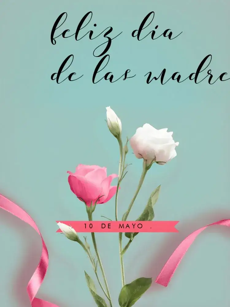 Invitación Publicación Día De La Madre Rosa – tema Más buscados rosa, floral, moderno, minimalista, elegante
