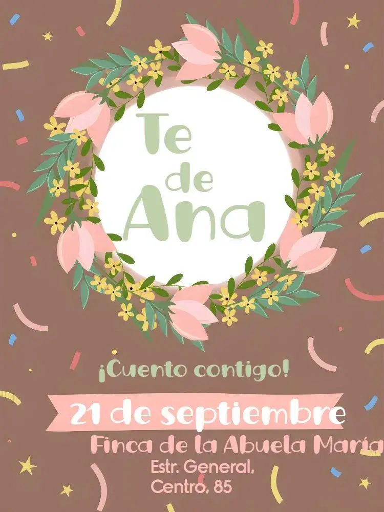 Invitación Despedida de Soltera Rosa – tema Despedida de Soltera floral, rosa, elegante, moderno, delicado