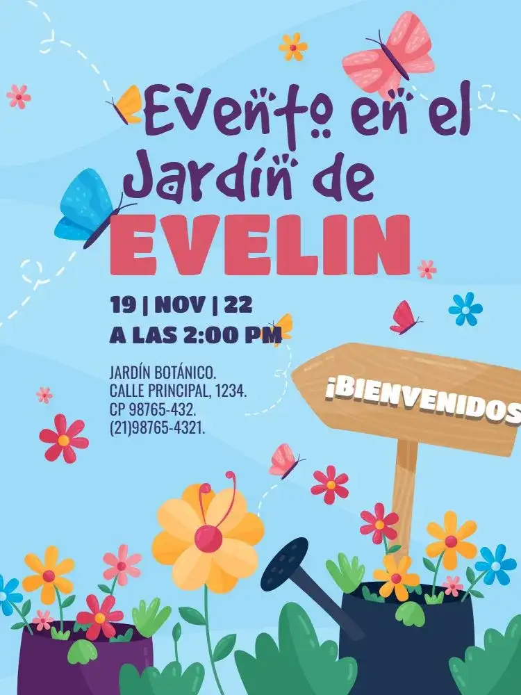 Jardín, Mariposa y Flores Celebración