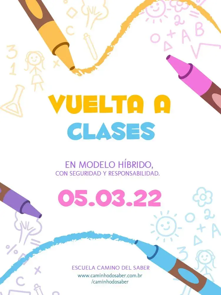 Invitación Regreso a Clases Escuela