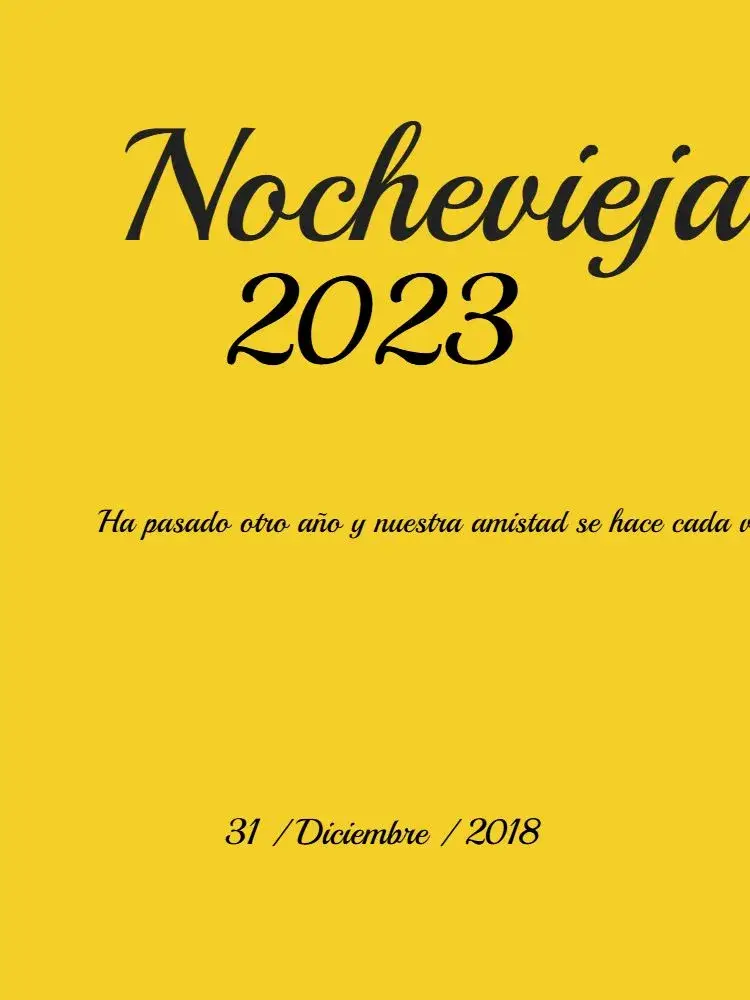 Invitación Reveillon 2023 Dorado Celebración