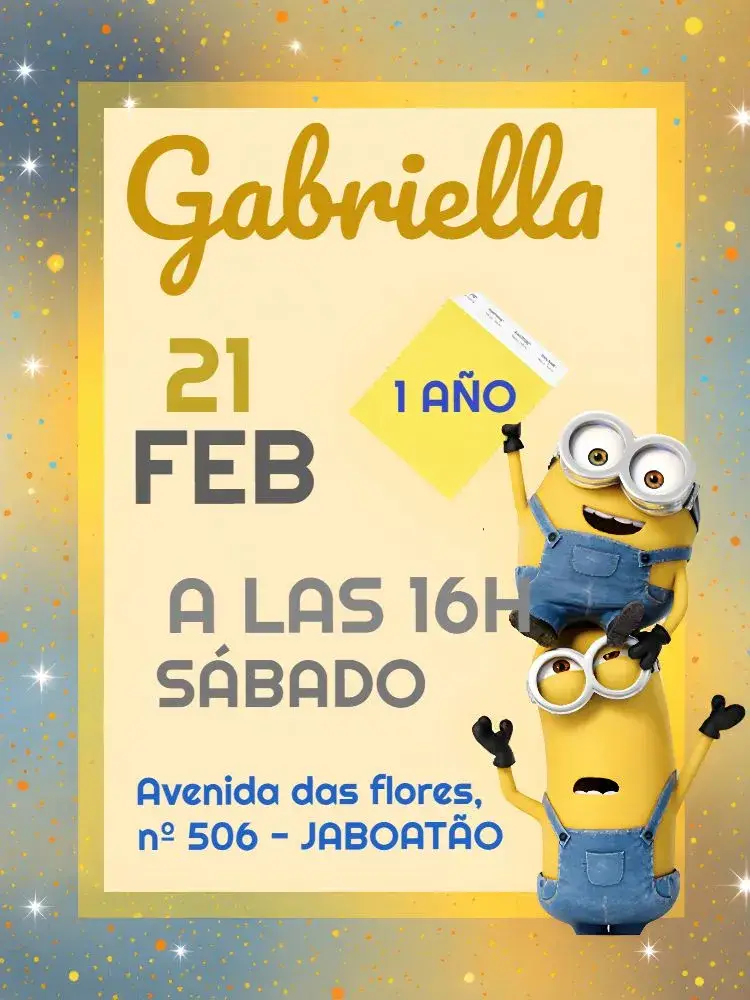 Invitación Minions