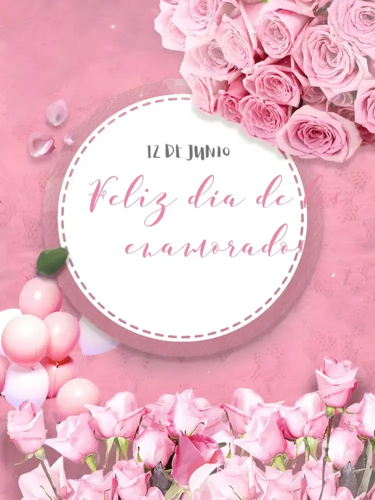 Invitación Publicación Día De Los Enamorados Rosa – tema Más buscados floral, romántico, moderno, delicado, minimalista