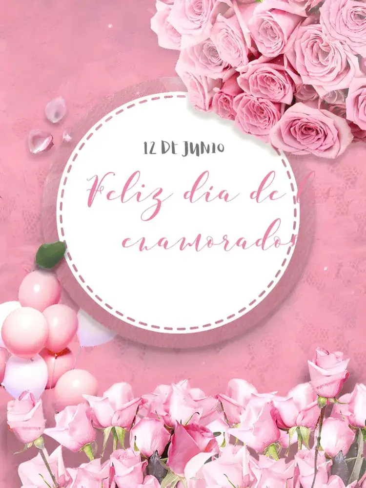 Invitación Publicación Día De Los Enamorados Rosa