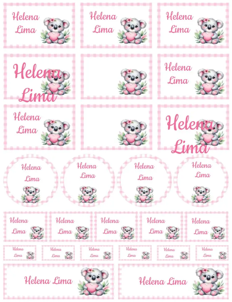 Invitación Coala – tema Tarjeta lindo, colorido, naturaleza, infantil, divertido
