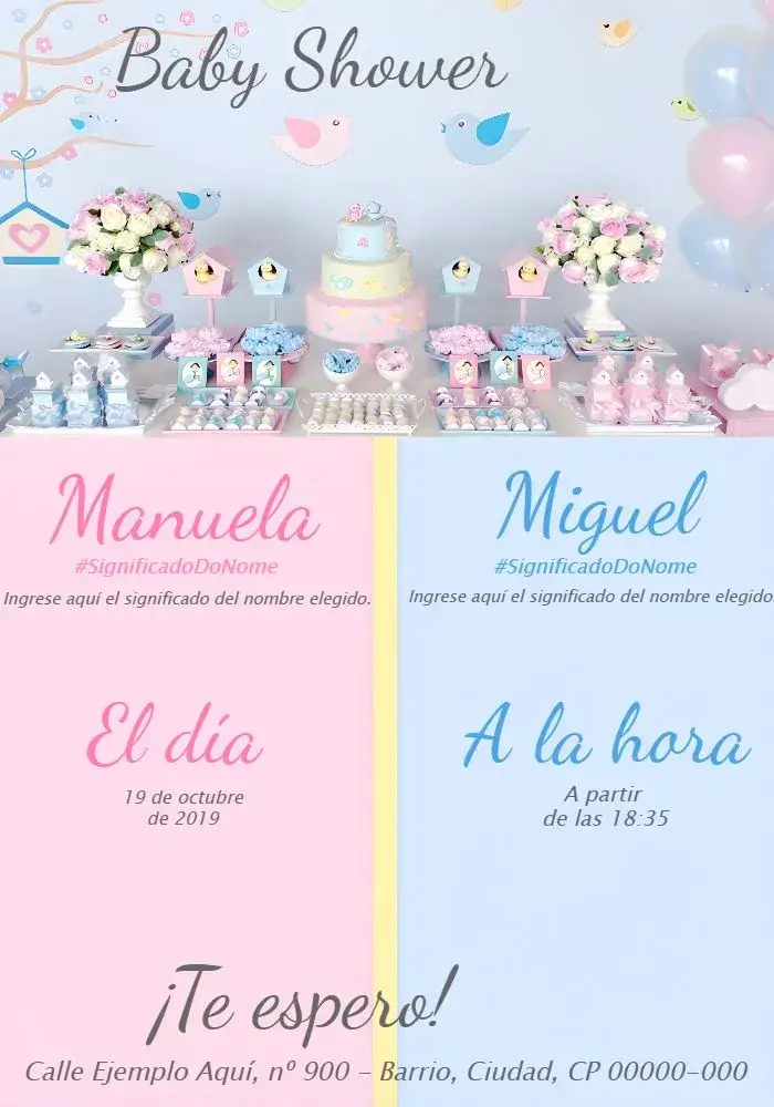 Invitación Baby Reveal Party Boy Or Girl White