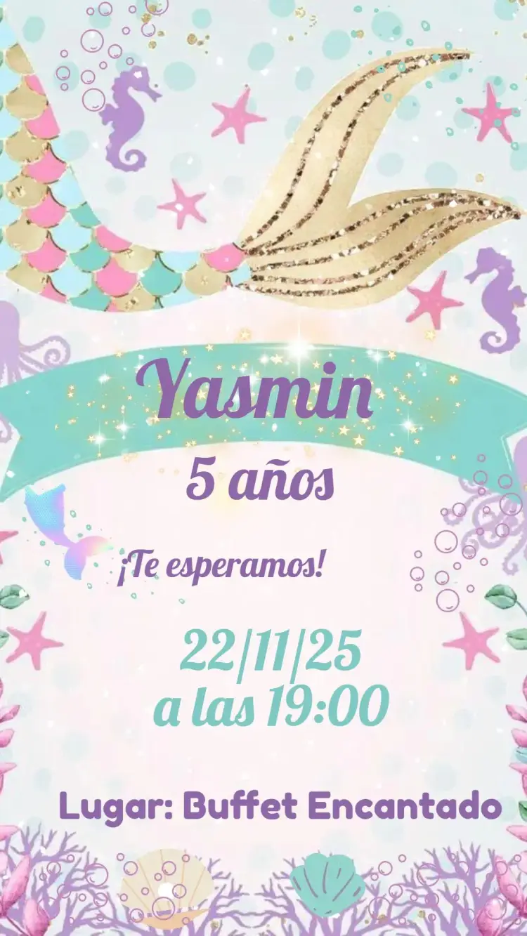 Invitación Sirena