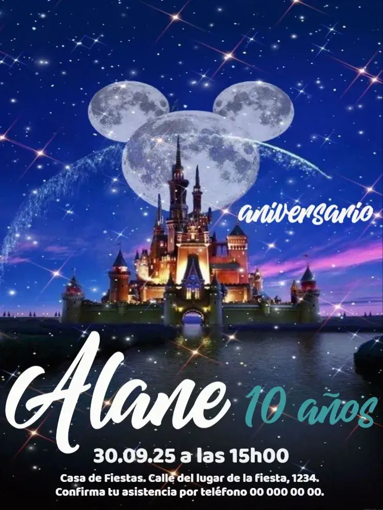 Invitación Princesa Para Editar Whatsapp