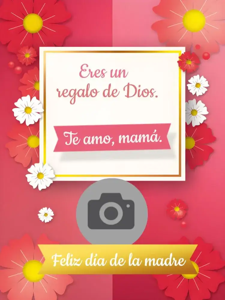 Publicación Día De La Madre Con Foto Tarjeta