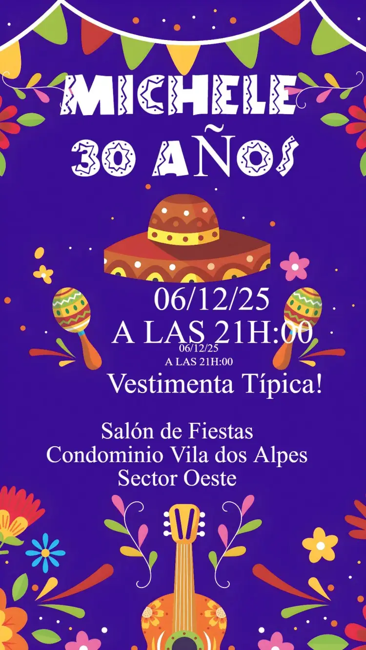 Invitación Fiesta Mexicana
